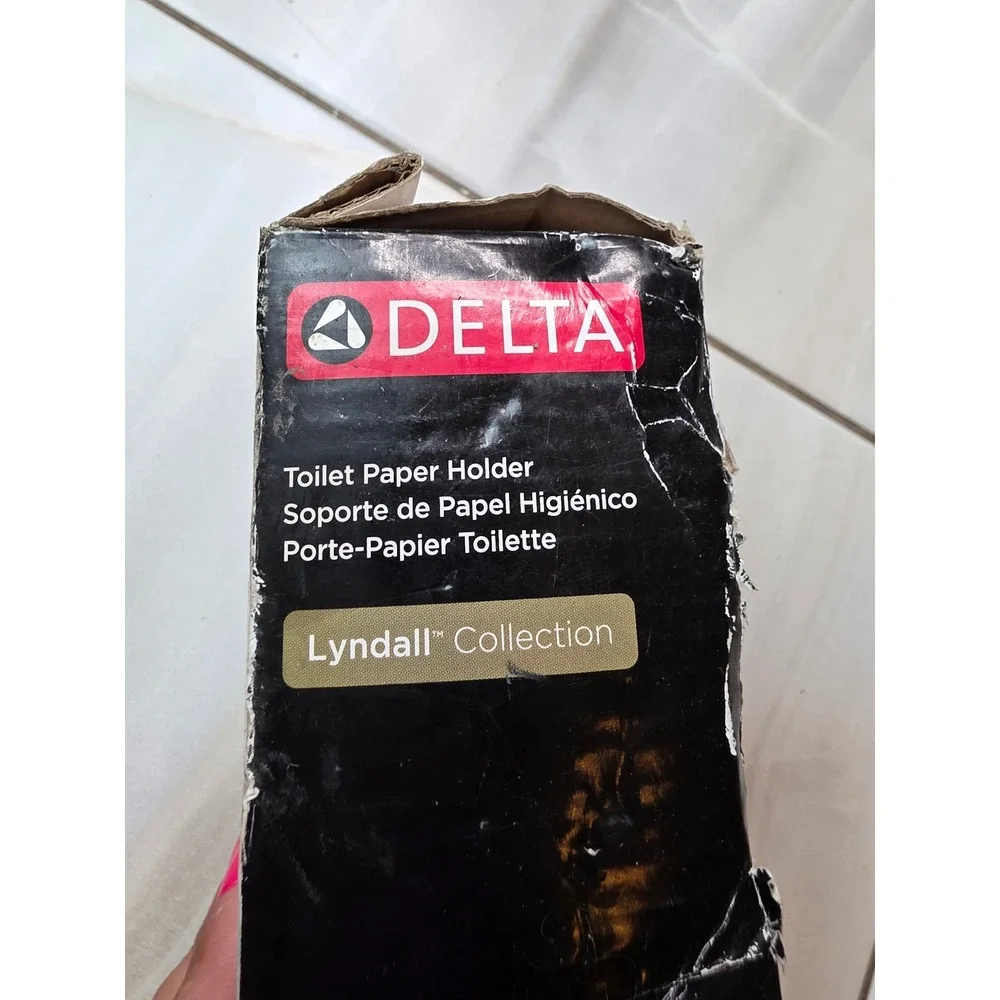 Delta Lyndall Chrome‎ Toilet Paper Holder Wall Mount LDL50-PC Quick Click New F1